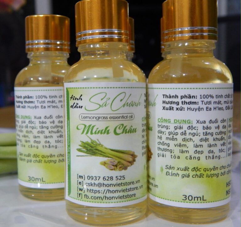 tinh dầu sả chanh Minh Châu