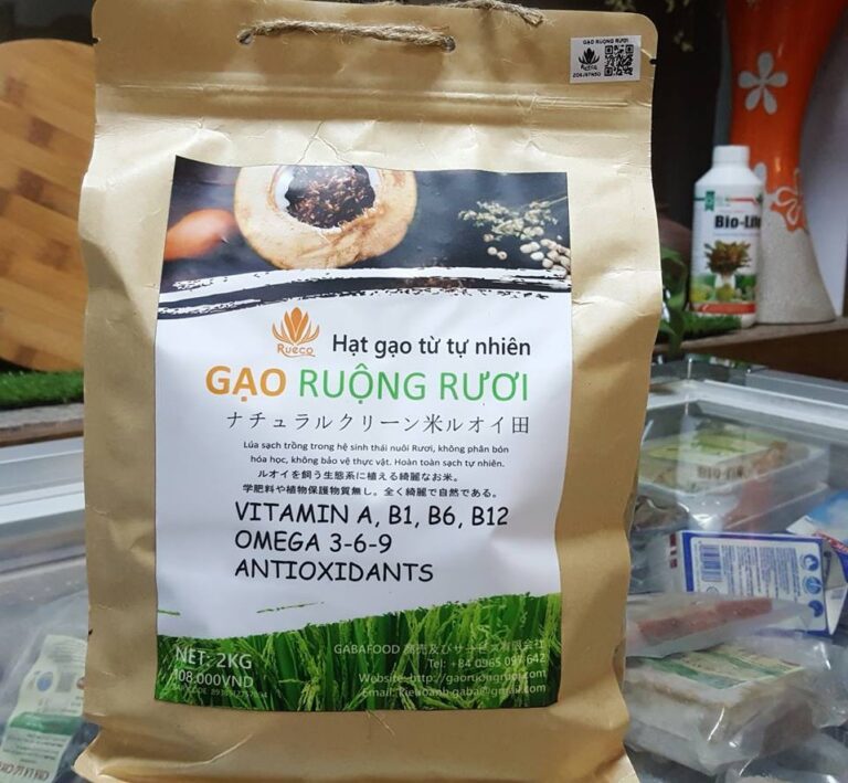 gạo hữu cơ ruộng rươi