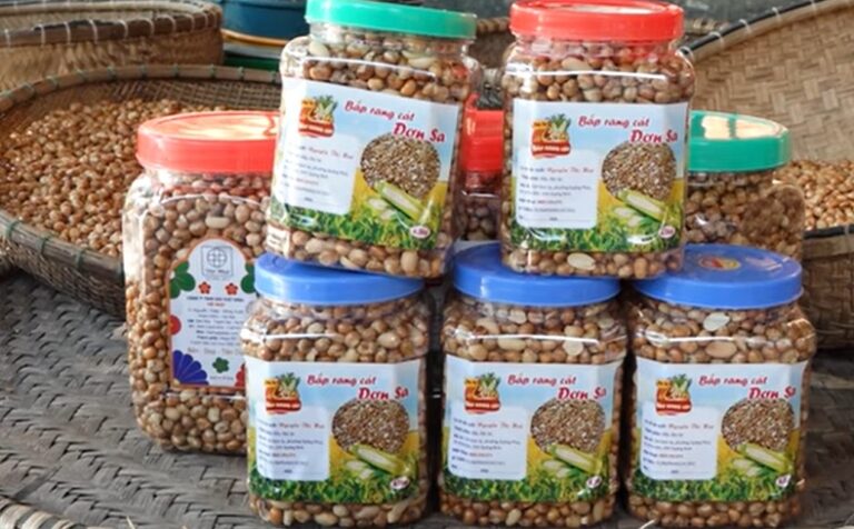 bắp rang trên cát Đơn Sa