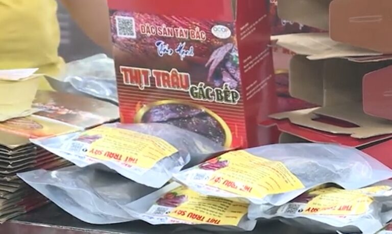 thịt trâu sấy khô - thịt trâu gác bếp