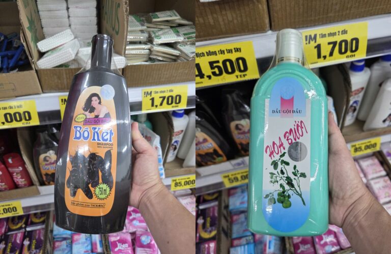 dầu gội bồ kết và hoa bưởi Thorakao