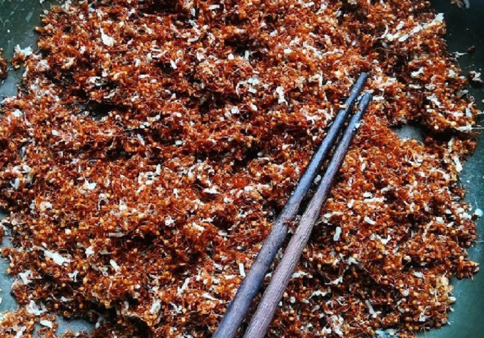 Muối kiến vàng Tây Nguyên: Thứ gia vị “kỳ dị” khuấy đảo giới sành ăn Muối kiến vàng Tây Nguyên: Thứ gia vị “kỳ dị” khuấy đảo giới sành ăn