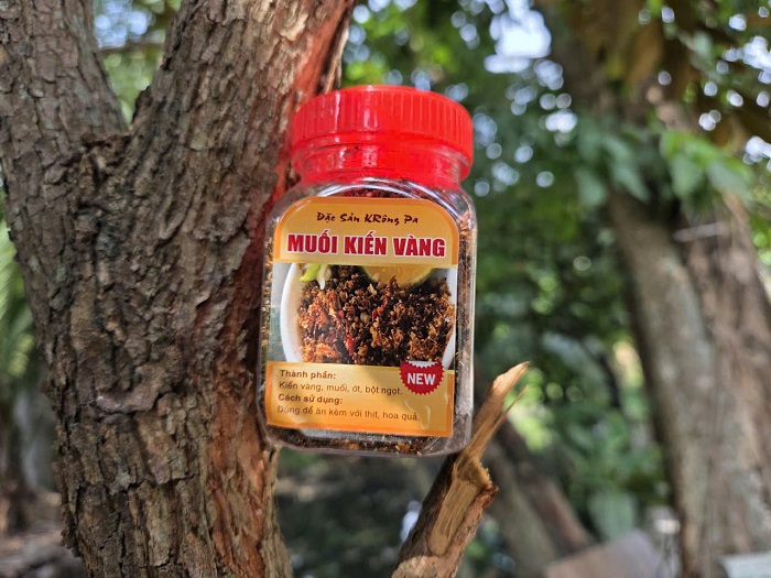 sản phẩm muối kiến vàng Krongpa tỉnh Gia Lai